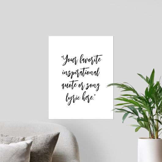 Erstellen Sie Ihr eigenes elegantes Skriptkalligra Poster