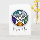 Erstellen Sie Ihr eigenes elementares Pentagramm Karte (Gelbe Blume)
