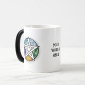 Erstellen Sie Ihr eigenes elementares Pentagramm Verwandlungstasse (Vorderseite Links)