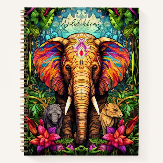 Erstellen Sie Ihr eigenes Elephant-Notebook mit Bl Notizblock (Vorderseite)