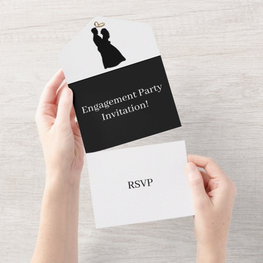 Erstellen Sie Ihr eigenes Engagement Party UAWG Wh All In One Einladung (Abreißen)