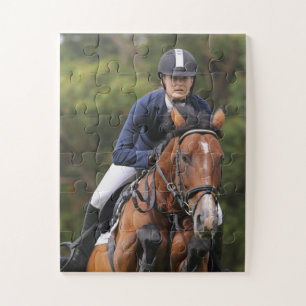 Erstellen Sie Ihr eigenes equestrisches Pferdefoto Puzzle