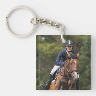 Erstellen Sie Ihr eigenes equestrisches Pferdefoto Schlüsselanhänger