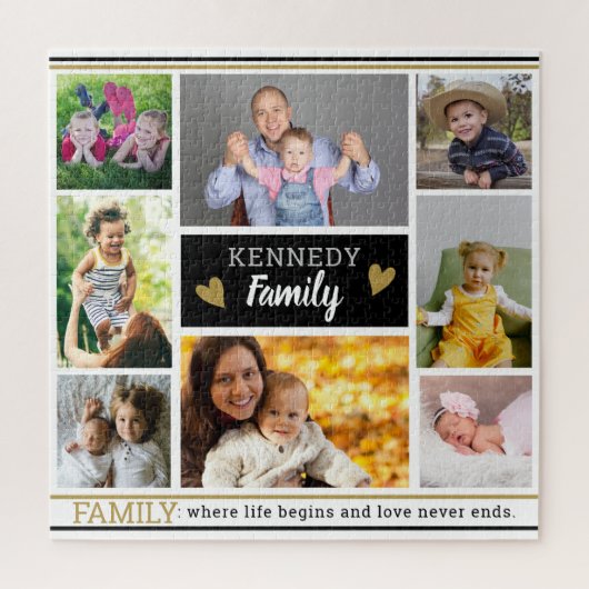 Erstellen Sie Ihr eigenes Familienangebot 8 FotoCo Puzzle (Vertikal)