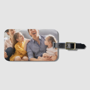 Erstellen Sie Ihr eigenes Familienfoto - Benutzerd Gepäckanhänger