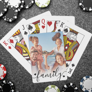 Erstellen Sie Ihr eigenes Familienfoto Spielkarten