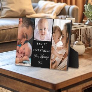 Erstellen Sie Ihr eigenes Familienzitat Schwarz 3  Fotoplatte