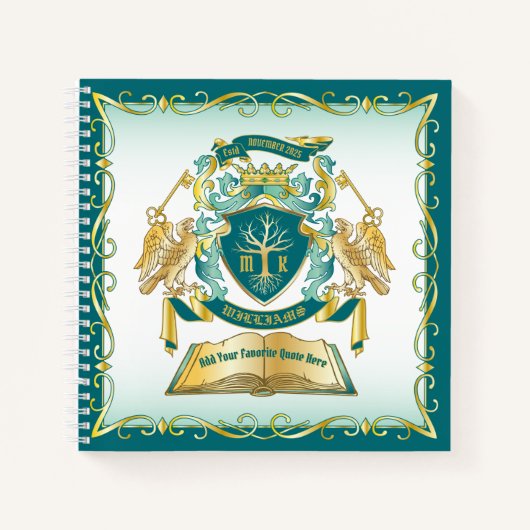 Erstellen Sie Ihr eigenes Fantasy Storybook Tree K Notizblock (Vorderseite)