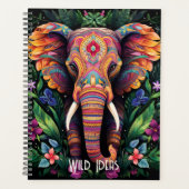 Erstellen Sie Ihr eigenes farbiges Elefantentotem Planer (Vorderseite)