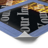 Erstellen Sie Ihr eigenes Fenster mit blauem 6-Pan Poster (Ecke)