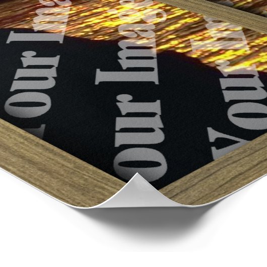 Erstellen Sie Ihr eigenes Fenster mit hellbraunem Poster (Ecke)