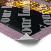 Erstellen Sie Ihr eigenes Fenster mit rosa 4-Panel Poster (Ecke)