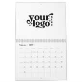 Erstellen Sie Ihr eigenes Firmenlogo 2026 Kalender (Feb 2027)
