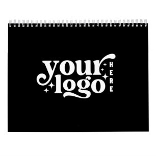 Erstellen Sie Ihr eigenes Firmenlogo 2026 Schwarz Kalender