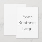 8.89 cm x 12.7 cm Flache Dankeskarte (Vorne/Hinten)