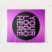 Erstellen Sie Ihr eigenes Firmenlogo Wandteppich (Vorderseite (Horizontal))