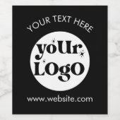 Erstellen Sie Ihr eigenes Firmenlogo Weinetikett (Einzelnes Label)