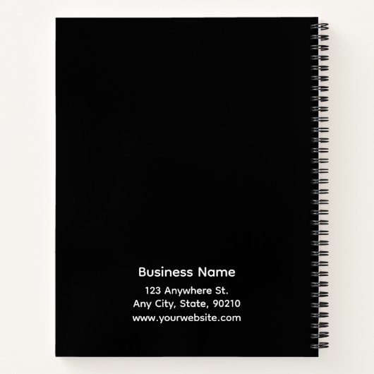 Erstellen Sie Ihr eigenes Firmenname-Logo oder Ihr Notizblock (Rückseite)