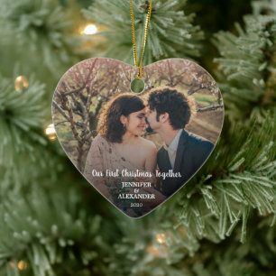 Erstellen Sie Ihr eigenes First Christmas Together Keramik Ornament