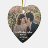 Erstellen Sie Ihr eigenes First Christmas Together Keramik Ornament (Links)