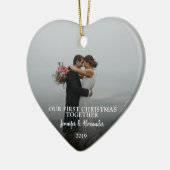Erstellen Sie Ihr eigenes First Christmas Together Keramik Ornament (Links)