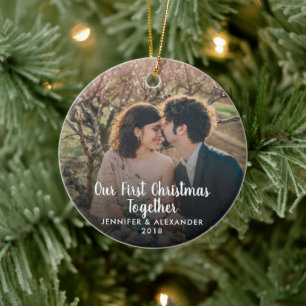 Erstellen Sie Ihr eigenes First Christmas Together Keramik Ornament