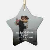 Erstellen Sie Ihr eigenes First Christmas Together Keramik Ornament (Links)