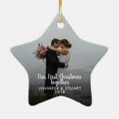 Erstellen Sie Ihr eigenes First Christmas Together Keramik Ornament (Hinten)