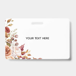 Erstellen Sie Ihr eigenes florales Abzeichen Ausweis