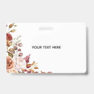 Erstellen Sie Ihr eigenes florales Abzeichen Ausweis