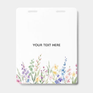 Erstellen Sie Ihr eigenes florales Abzeichen Ausweis