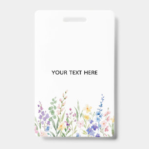 Erstellen Sie Ihr eigenes florales Abzeichen Ausweis