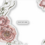 Erstellen Sie Ihr eigenes Florales  Aufkleber (Vorderseite)