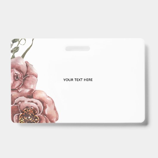Erstellen Sie Ihr eigenes Florales  Ausweis (Vorderseite)