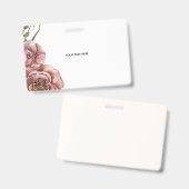 Erstellen Sie Ihr eigenes Florales  Ausweis (Vorder- & Rückseite)