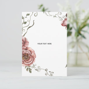 Erstellen Sie Ihr eigenes Florales Begleitkarte