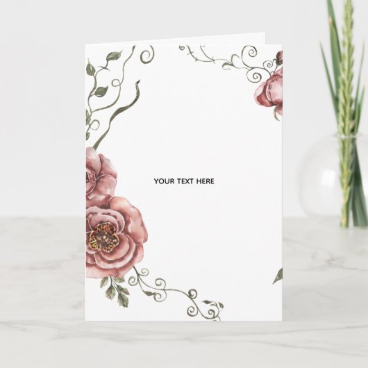 Erstellen Sie Ihr eigenes Florales Karte (Vorderseite)