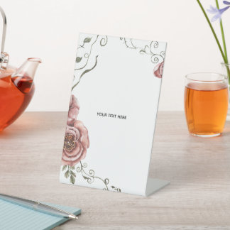 Erstellen Sie Ihr eigenes Florales Sockelschild