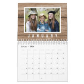Erstellen Sie Ihr eigenes Foto 2024-Familie Rustik Kalender (Jan 2026)