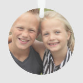 Erstellen Sie Ihr eigenes Foto Akrylverzierung Ornament (Rückseite)