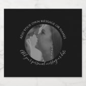 Erstellen Sie Ihr eigenes Foto Bierflasche Hochzei Bierflaschenetikett (Einzelnes Label)