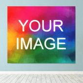 Erstellen Sie Ihr eigenes Foto-Bild-Logo Leinwanddruck (Insitu (Holzboden))