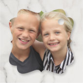 Erstellen Sie Ihr eigenes Foto Classic Round Stick Geschenkanhänger (Rückseite)