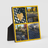 Erstellen Sie Ihr eigenes Foto Collage Gold Fotoplatte (Vorderseite)