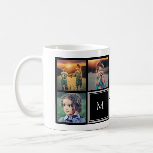 Erstellen Sie Ihr eigenes Foto-Collage-Monogramm Kaffeetasse (Links)