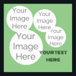 Erstellen Sie Ihr eigenes Foto Collage Poster<br><div class="desc">Erstellen Sie Ihre eigene Poster Foto Textvorlage Sali Grün fügen Sie Ihre eigenen Fotos und Text für einzigartige persönliche Geschenke für Weihnachten Geburtstag oder andere Feier oder Glückwunsch Anlass. Entwerfen Sie ein wirklich personalisiertes Geschenk mit dieser kreativen Plakatvorlage in sanftem, elegantem Weiß. Laden Sie ganz einfach Ihre eigenen Fotos hoch...</div>