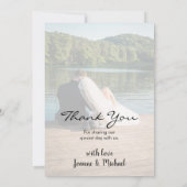 Erstellen Sie Ihr eigenes Foto Danke Hochzeit (Rückseite)