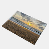 Erstellen Sie Ihr eigenes Foto Einfaches Sonnenauf Fußmatte (Schrägansicht)