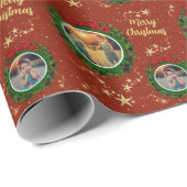 Erstellen Sie Ihr eigenes Foto Frohe Weihnachtssch Geschenkpapier (Rolleneckpunkt)