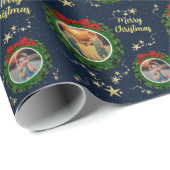 Erstellen Sie Ihr eigenes Foto Frohe Weihnachtssch Geschenkpapier (Rolleneckpunkt)